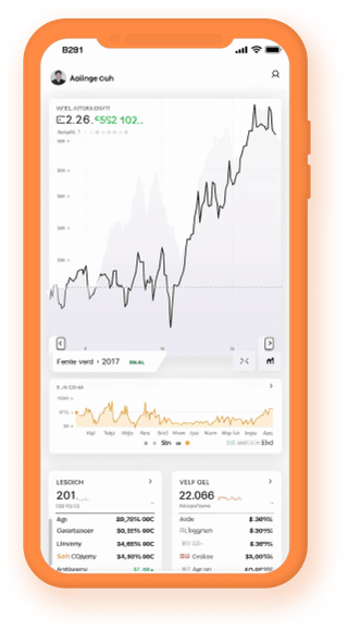 Real-time crypto statistics displayed on a mobile portfolio tracker